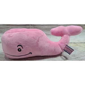 Vineyard Vines Martha's Vineyard Plush Logo Whale Stuffed Animal Soft Pink 8"